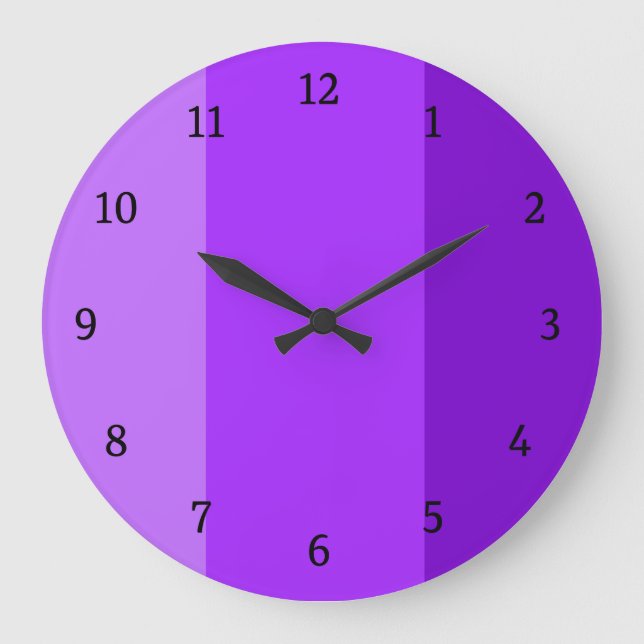 Purple modern  large clock (Front)