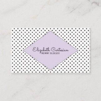 Purple Modern Stars Business Card