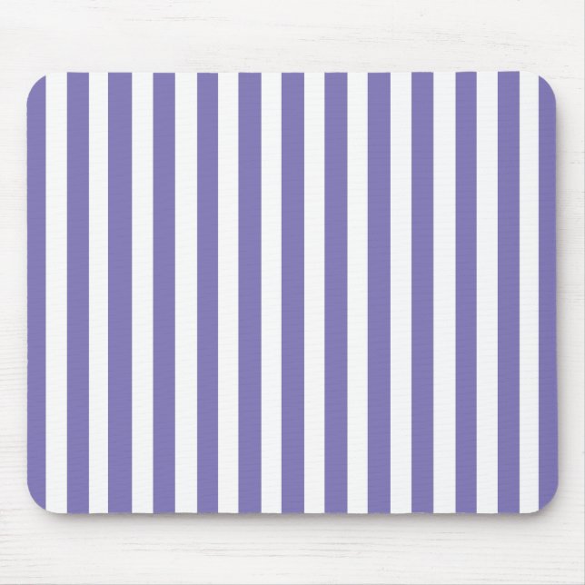Purple Modern Stripe Mouse Mat (Front)