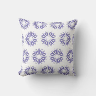 Purple Modern Sunbursts Cushion