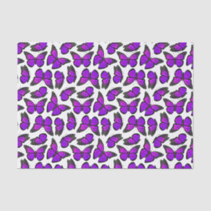 Purple Monarch Butterfly Pattern Tissue Paper