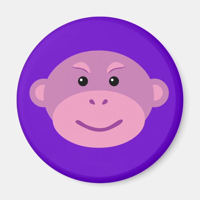 Purple Monkey Magnet (Front)