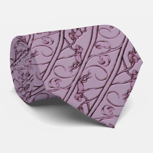 Purple Monkey Tie (Rolled)