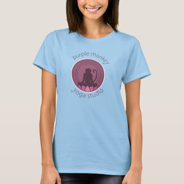 Purple Monkey Yogini Shirt (Front)