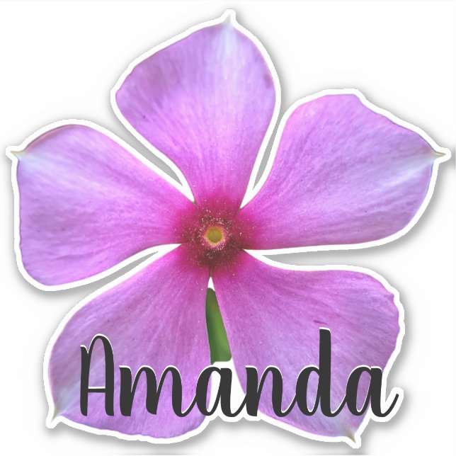 Purple Monogram Name Flower Nature Plant Cute (Front)