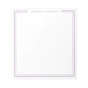 Purple Monogram Notepad