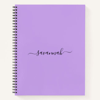 Purple  Monogram Sketchbook  Notebook