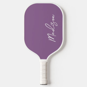 Purple Monogrammed Pickleball Paddle