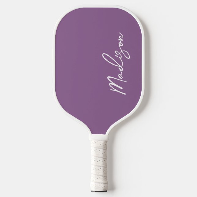 Purple Monogrammed Pickleball Paddle (Front)