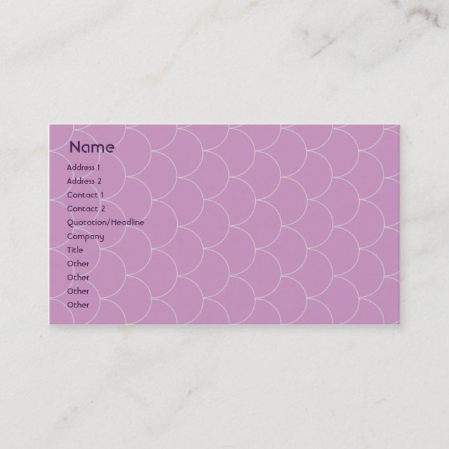 Purple Monster - Business Card (Front)