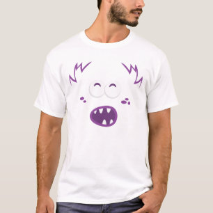 Purple Monster Face Clothing T-Shirt