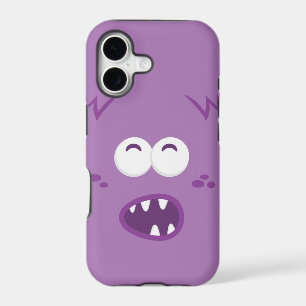 Purple Monster Face iPhone Case