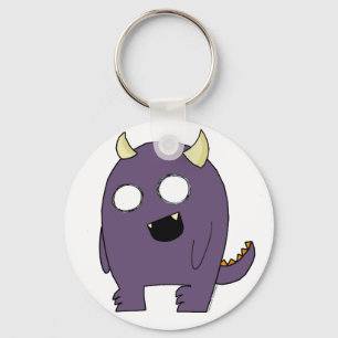 Purple Monster Key Ring