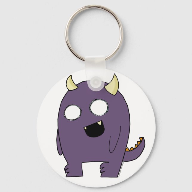 Purple Monster Key Ring (Front)