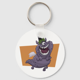Purple Monster Keychain