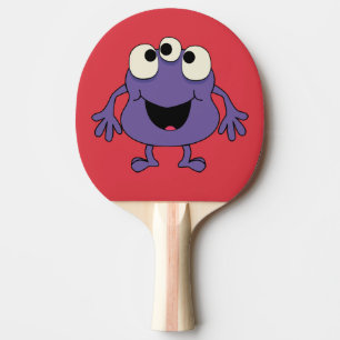 Purple Monster Kids Table Tennis Paddle
