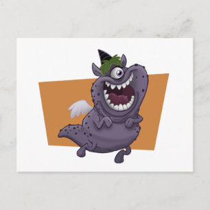 Purple Monster Postcard