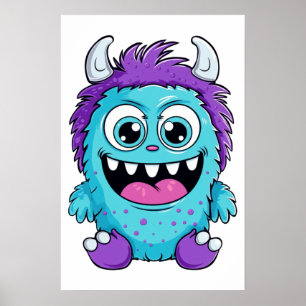 Purple Monster Poster
