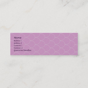 Purple Monster - Skinny Mini Business Card