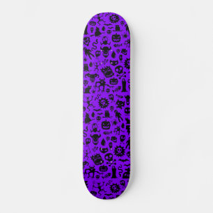 Purple Monsters Skateboard Deck