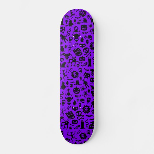 Purple Monsters Skateboard Deck (Front)
