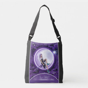 Purple Moon Child Crossbody Bag