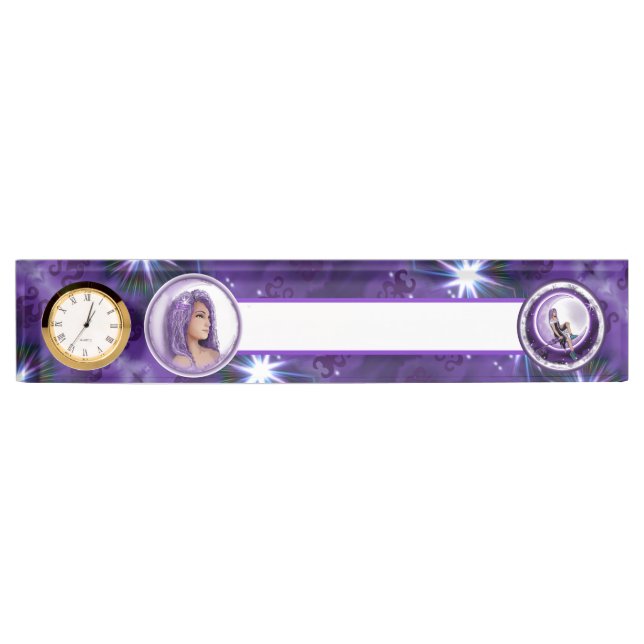 Purple moon child nameplate (Front)