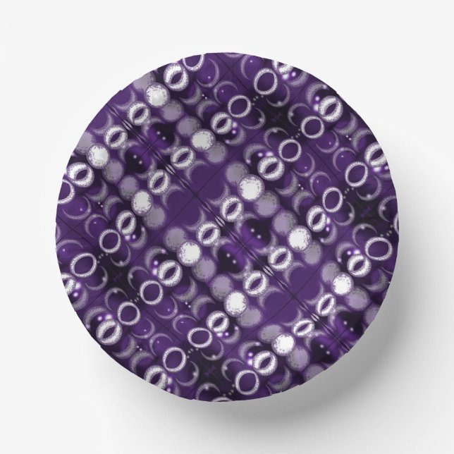 Purple Moon Child Paper Bowls Paper Plate (Front)