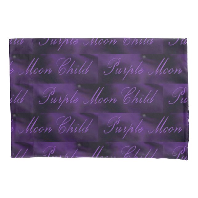 Purple Moon Child Pillowcase (Front)