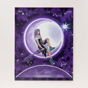 Purple Moon Child Puzzle