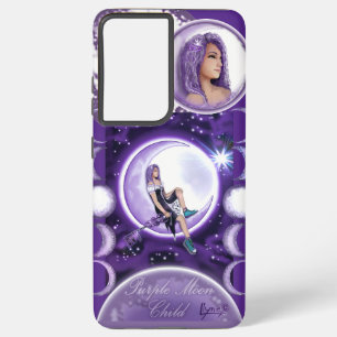 Purple Moon Child Samsung Galaxy Case