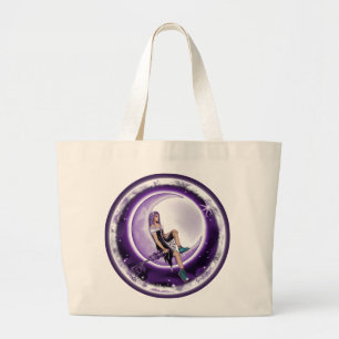 Purple Moon Child Tote Bag