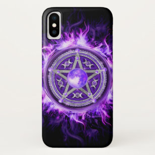 Purple Moon Pentagram Case-Mate iPhone Case