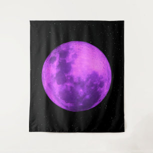 Purple Moon -Space Stars- Tapestry