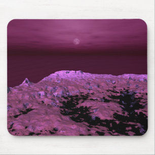 Purple Moonscape On A Faraway World Mouse Mat