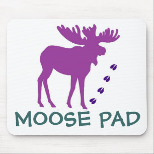 Purple MOOSE Pad Mouse Mat