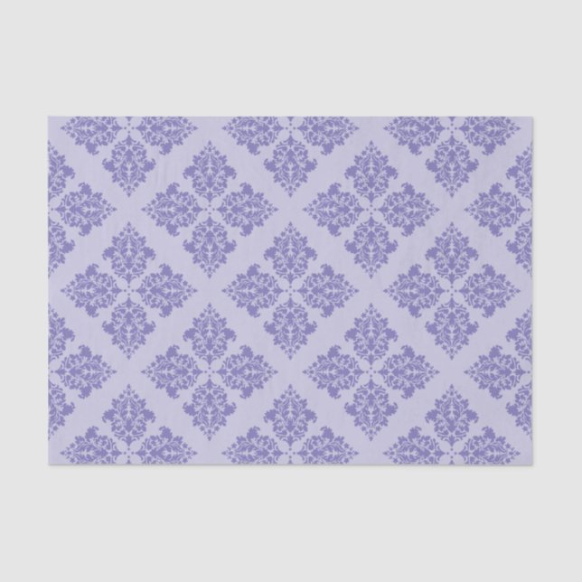 Purple Moroccan Damask Tissue Paper (Front)