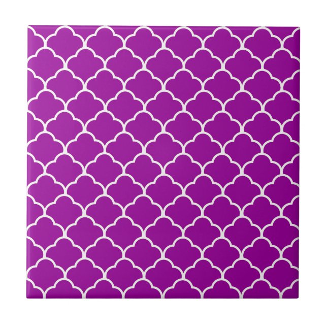 Purple Moroccan Design at  Emporiomoffa Tile (Front)