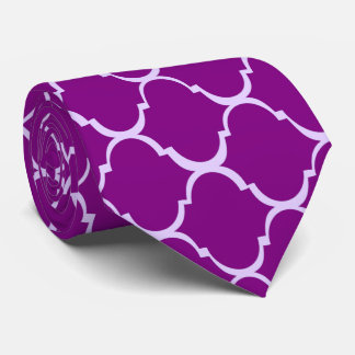 Purple Moroccan Design Tie