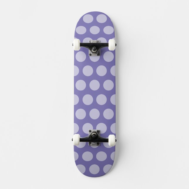 Purple Moroccan Dots Skateboard (Front)