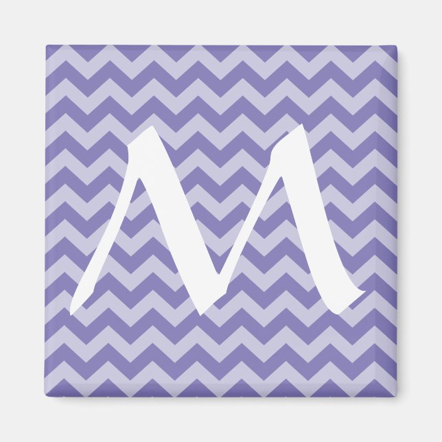 Purple Moroccan Moods Chevrons Magnet (Front)