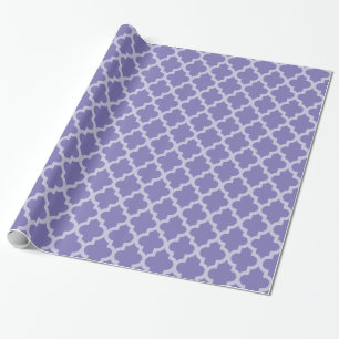 Purple Moroccan Moods Quatrefoil Wrapping Paper