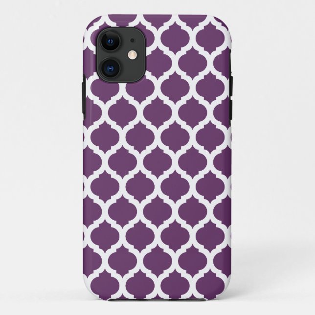Purple Moroccan Pattern iPhone 5 Case (Back)