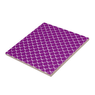 Purple Moroccan Style Tile