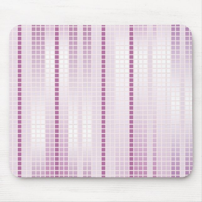 Purple Mosaic Tiles Mouse Mat (Front)