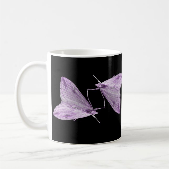 Purple Moth Art Mug (Left)