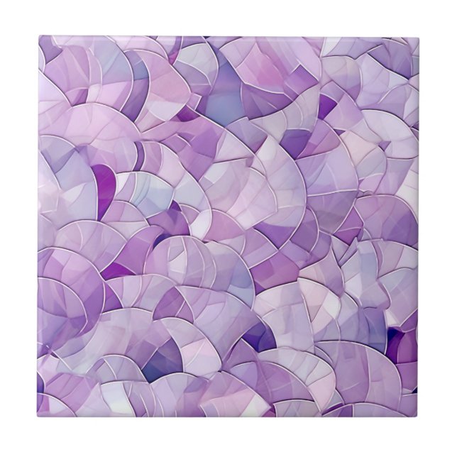 Purple mother of pearl  tile (Front)