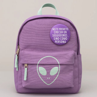 Purple motivating sheet - I don't promise to grow  6 Cm Round Badge