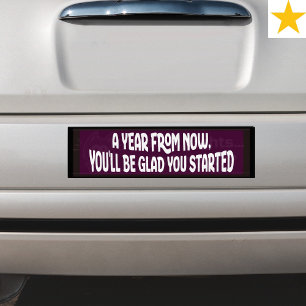 Purple Motivational Random Acts of Kindness  Bumper Sticker