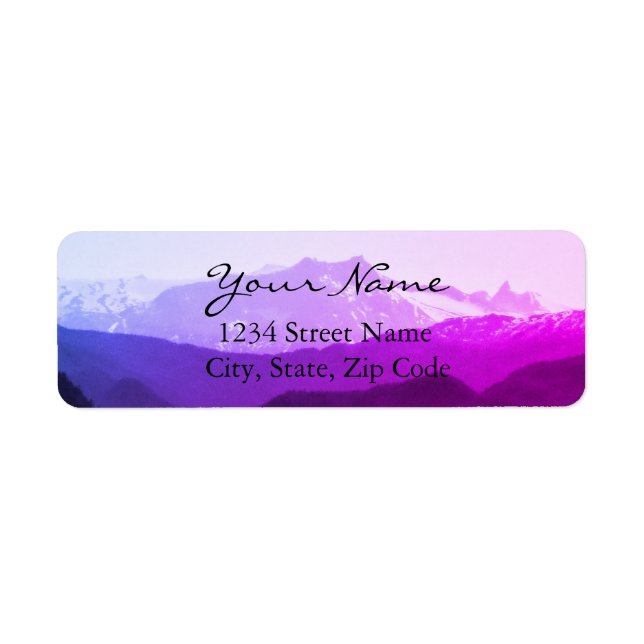 Purple Mountains Address Labels (Front)